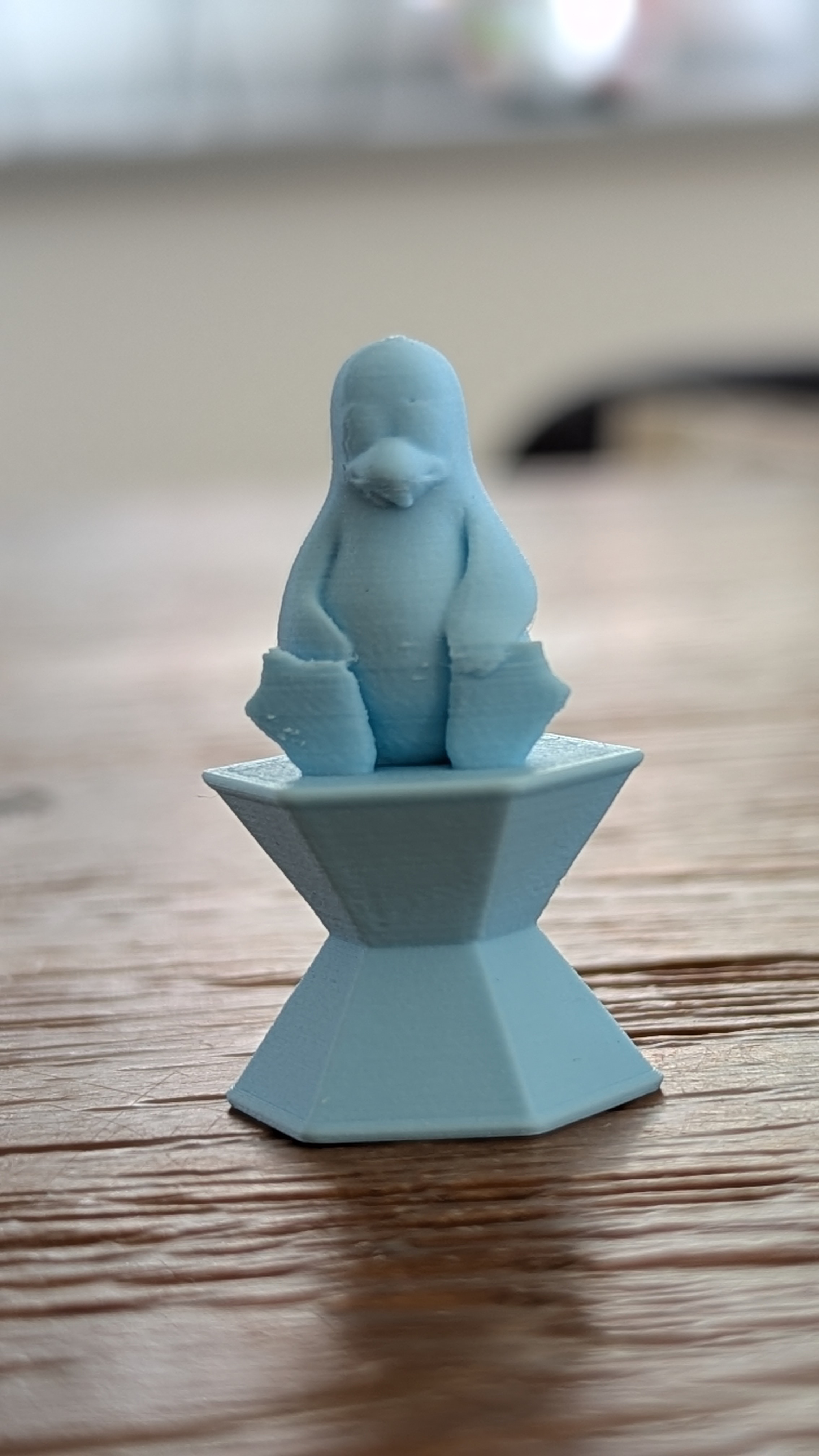 Prusa balance game - Tux (larger base) - Remix 3D model thumbnail