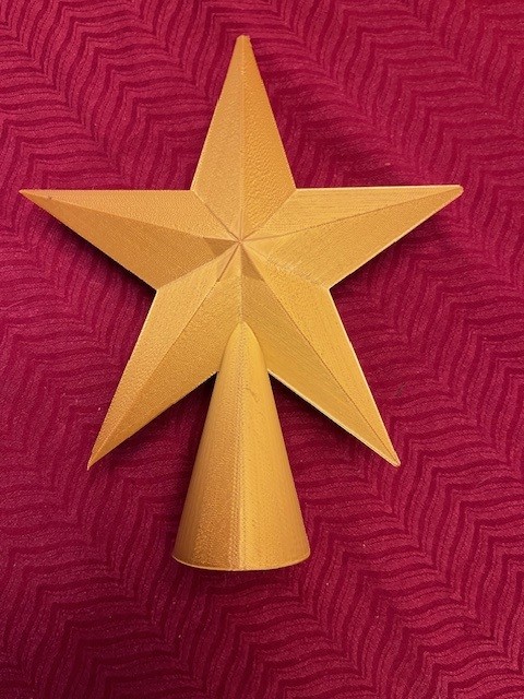 This is a star topper for Christmas tree