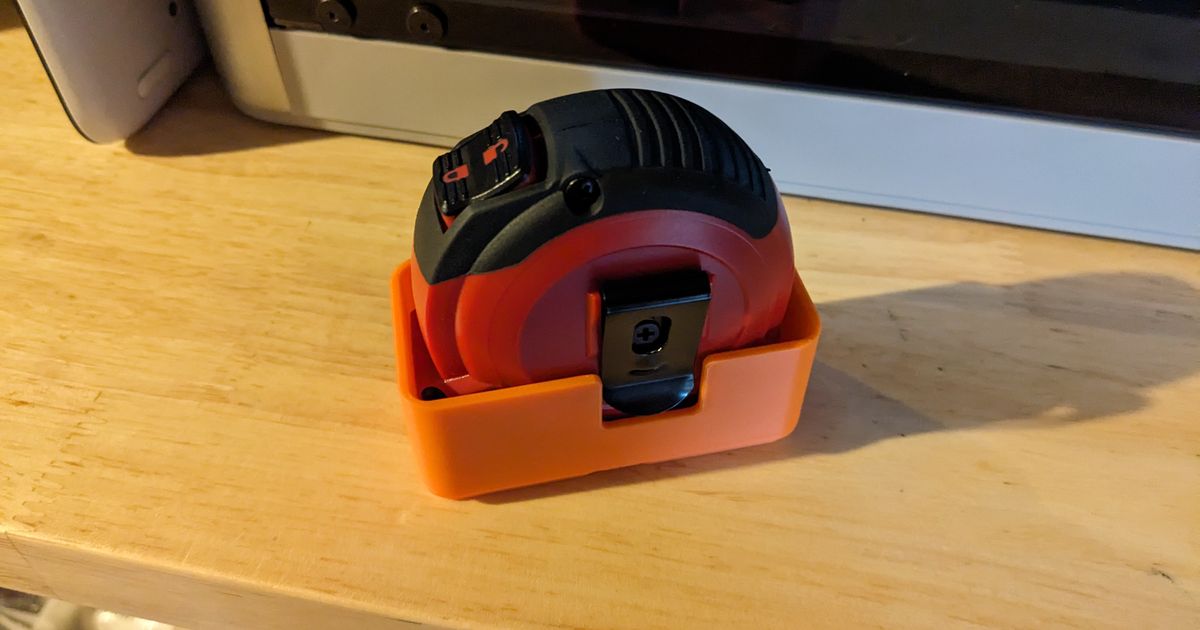 Gridfinity 1x2 Craftsman 16 foot Tape Measure Holder by tgrimley