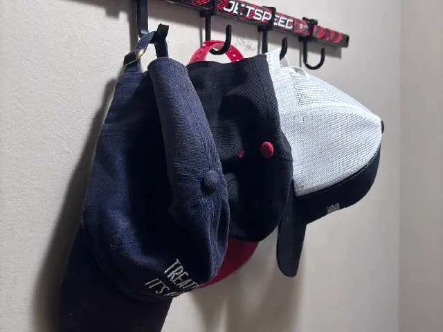 Hockey Mini Stick Mount with Hat hooks