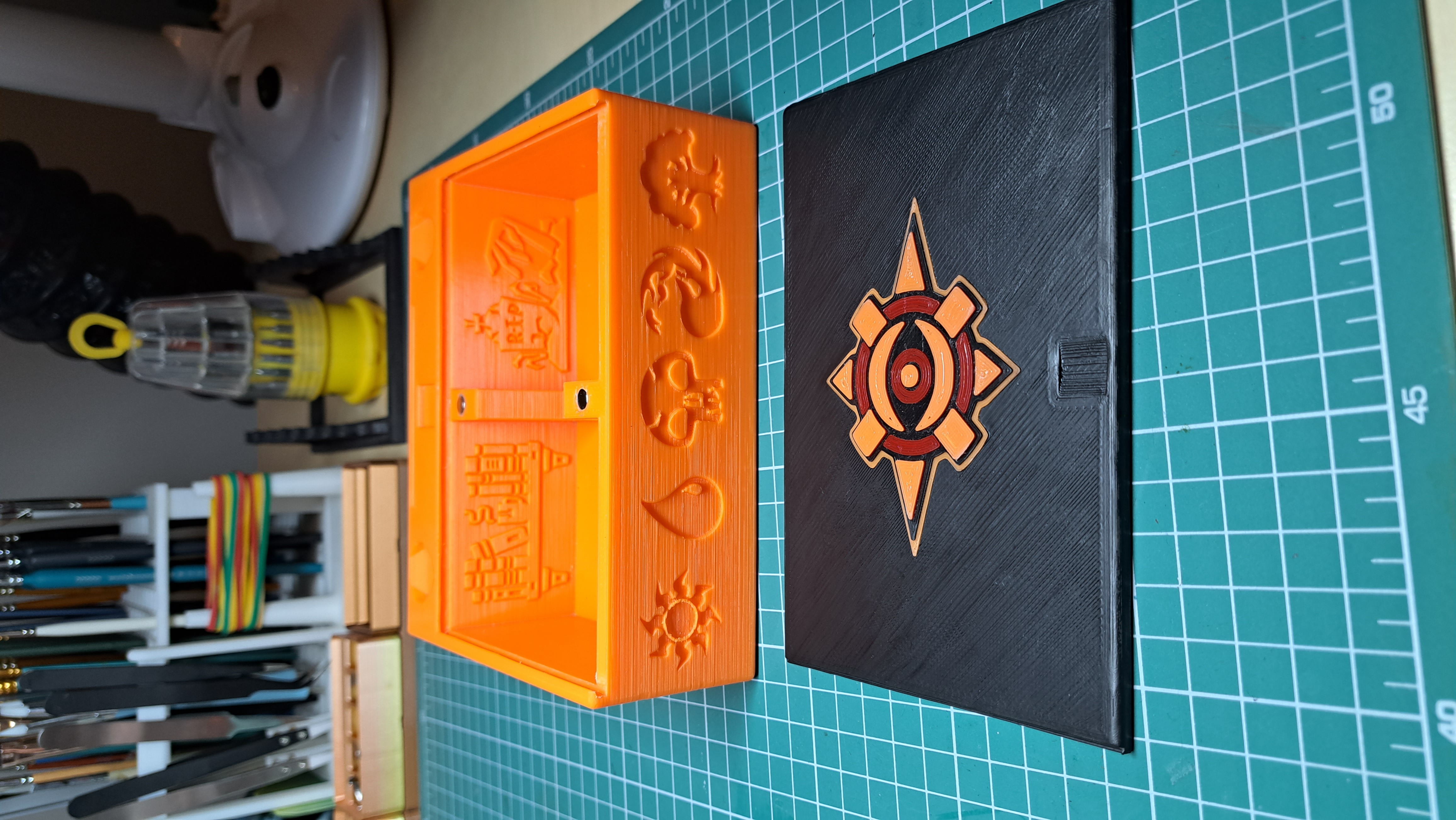 MTG Lost caverns of Ixalan lid for battle storage by Daedalik