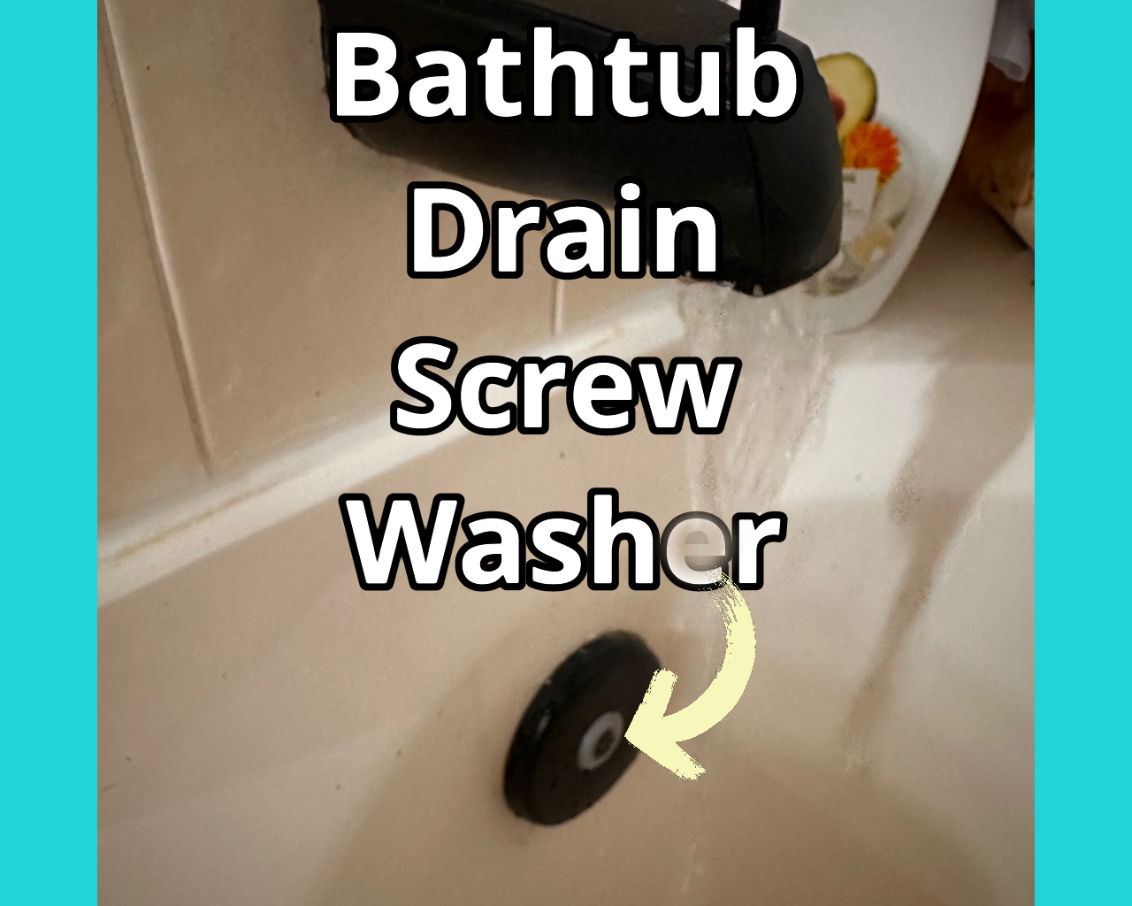 Bathtub Drain Screw Washer by Snail Download free STL model