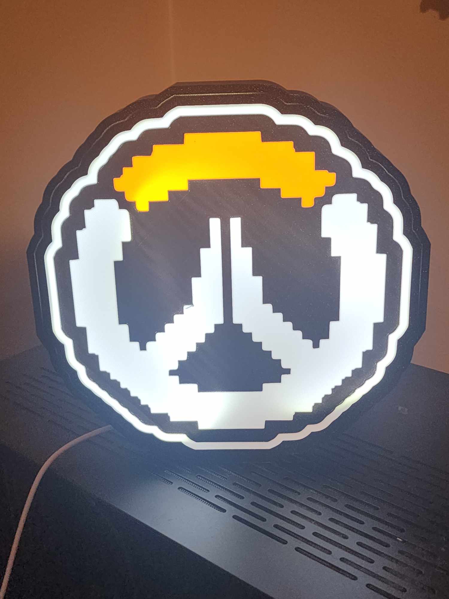 Overwatch Logo (Pixelated) Light Box
