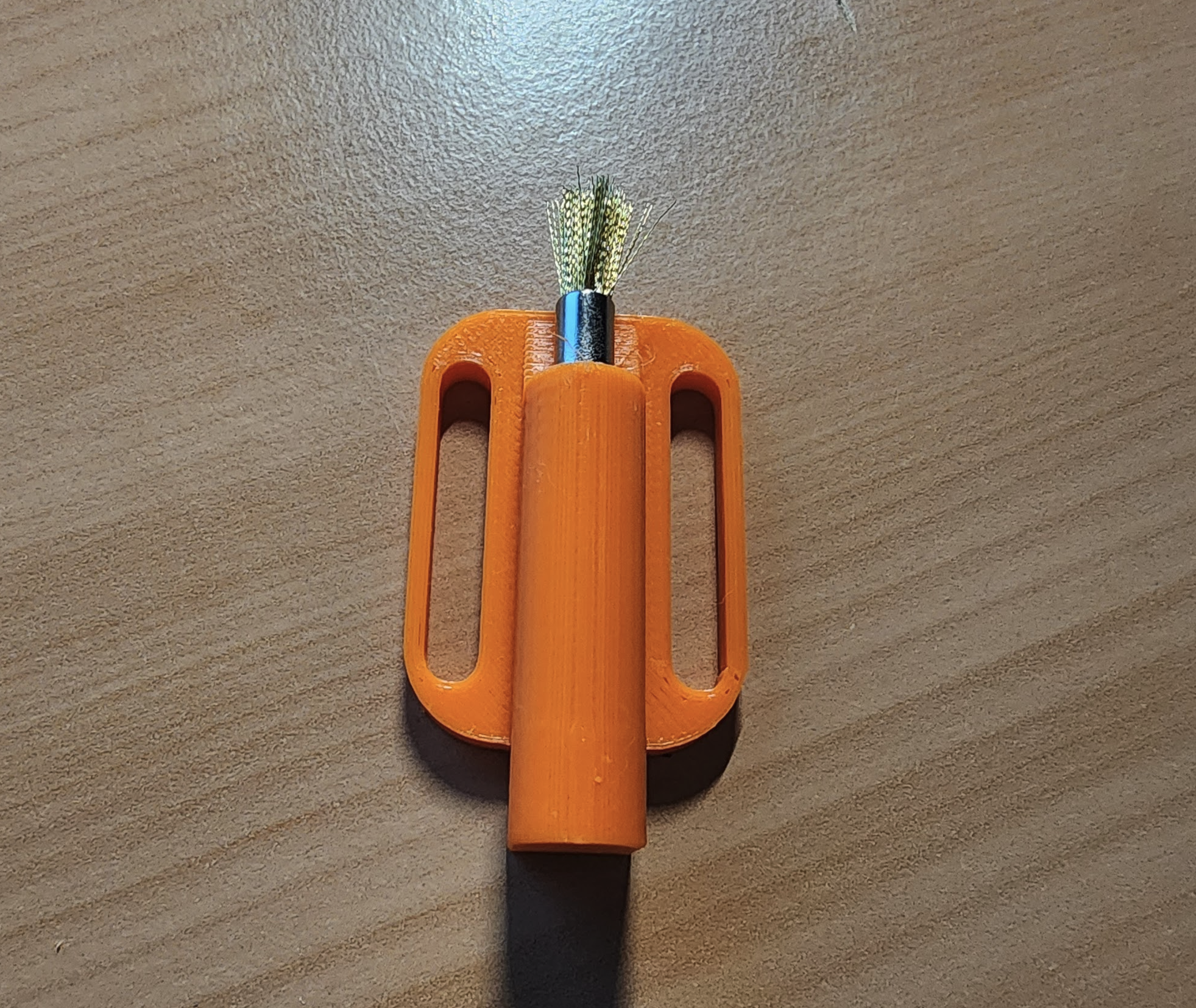 Bigger, adjustable nozzle brush holder for XL 3D model thumbnail