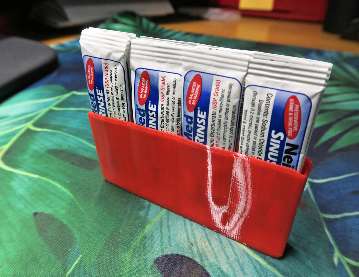 Neilmed Packet Caddy By Steve Reisman Download Free STL Model Neilmed packet caddy by steve reisman download free stl model