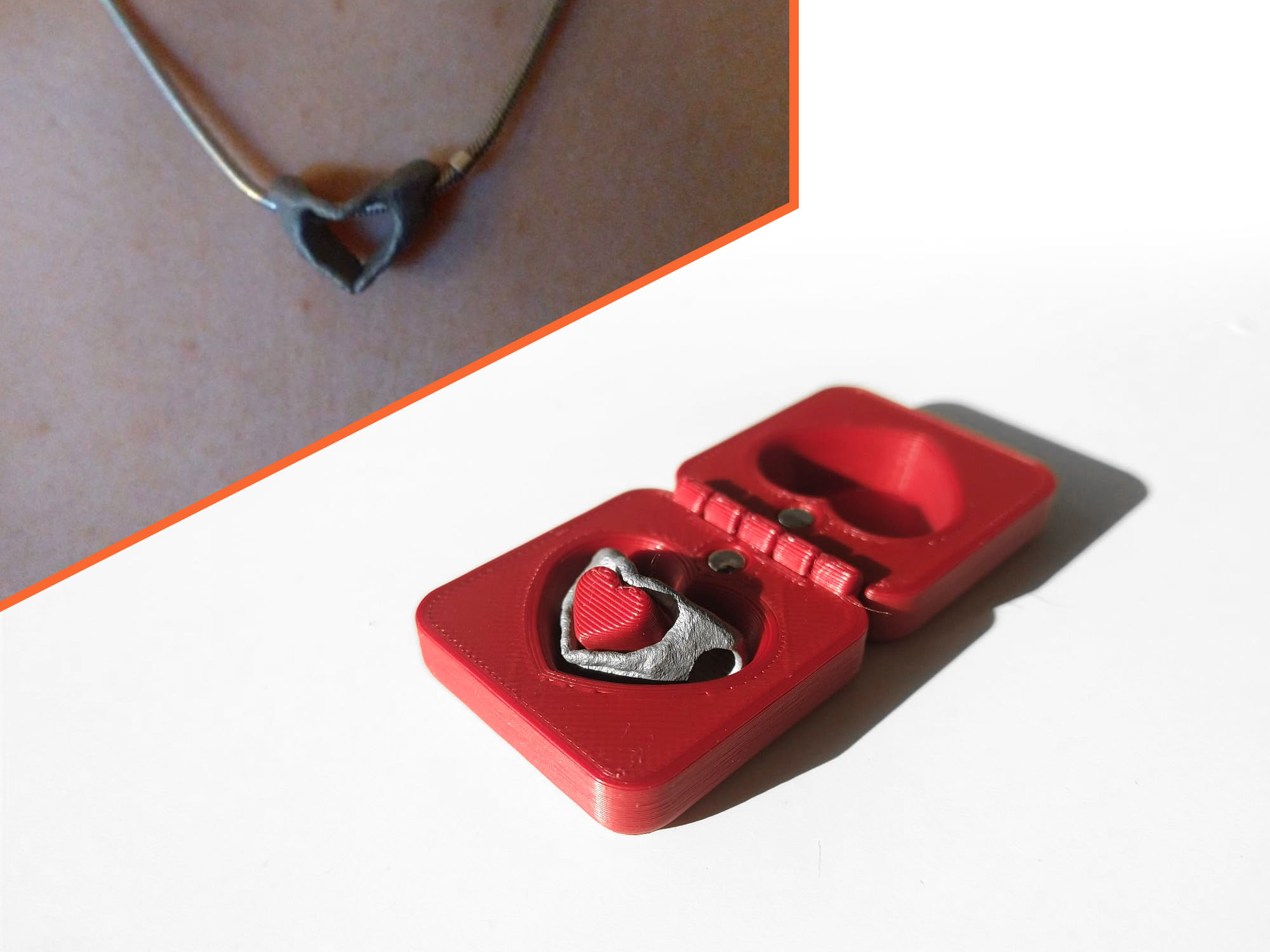 Loving Hands heart pendant with box