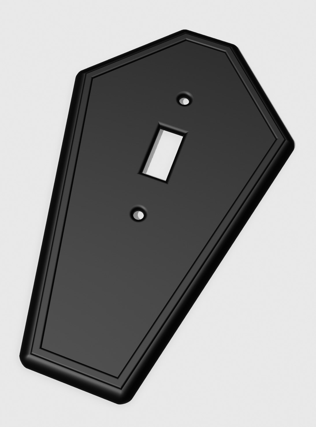 Coffin Light Switch Plate