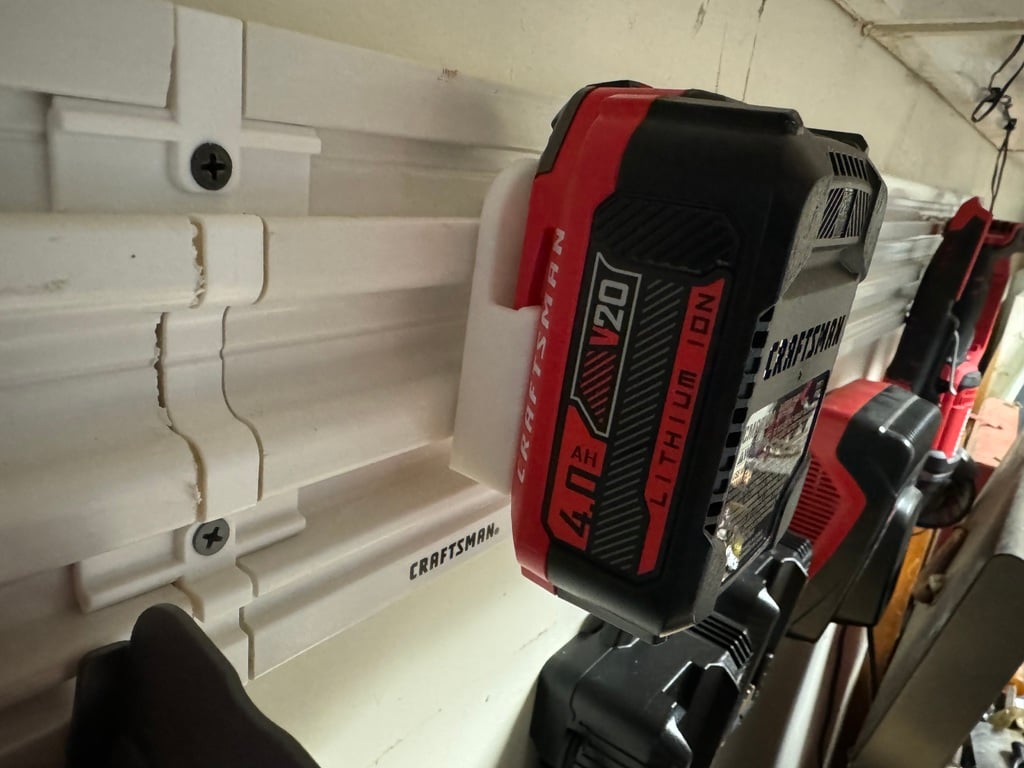 Craftsman V20 VersaTrack Battery Mount by Another Strange Creation