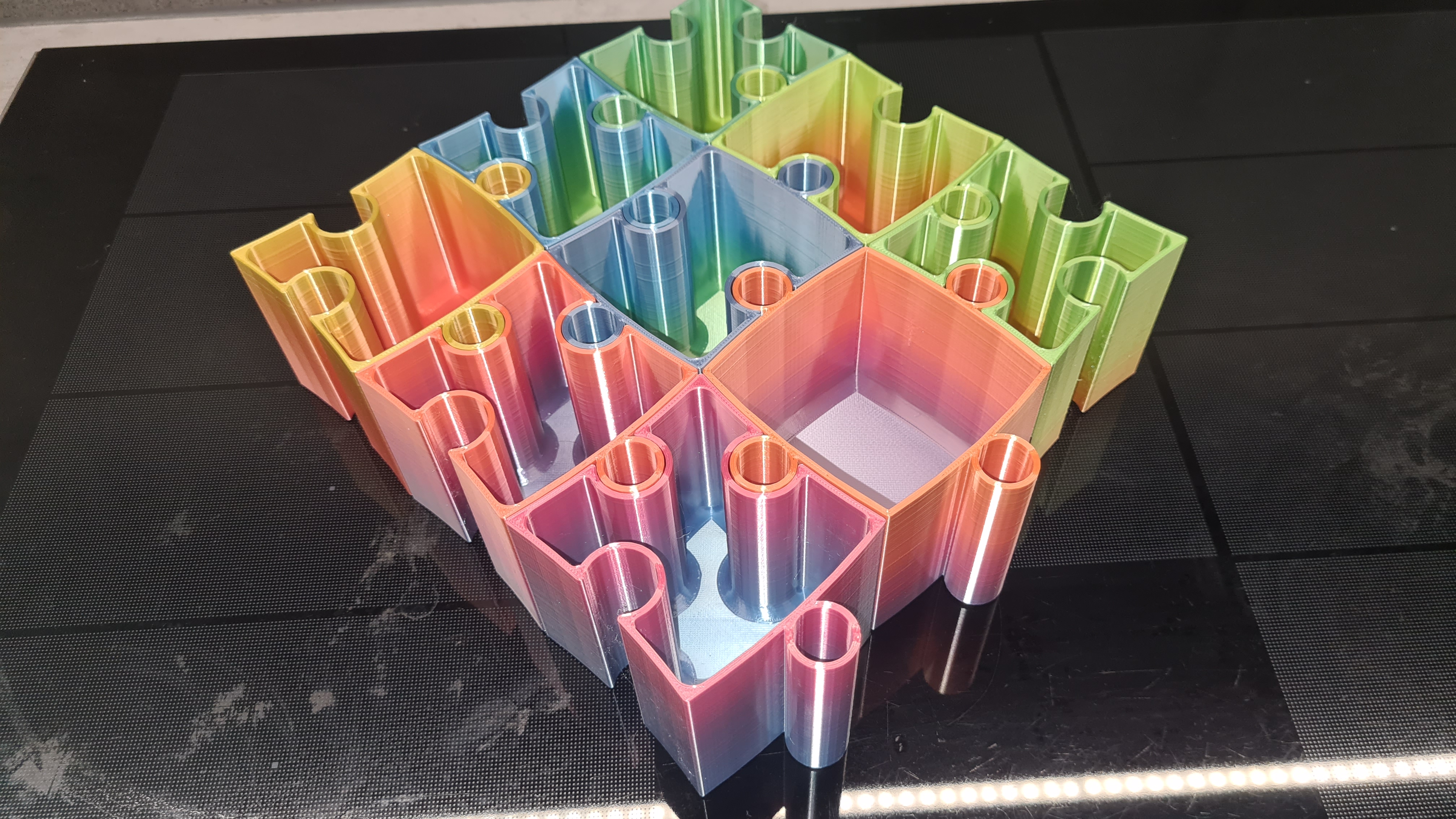 Stackable puzzle bowl