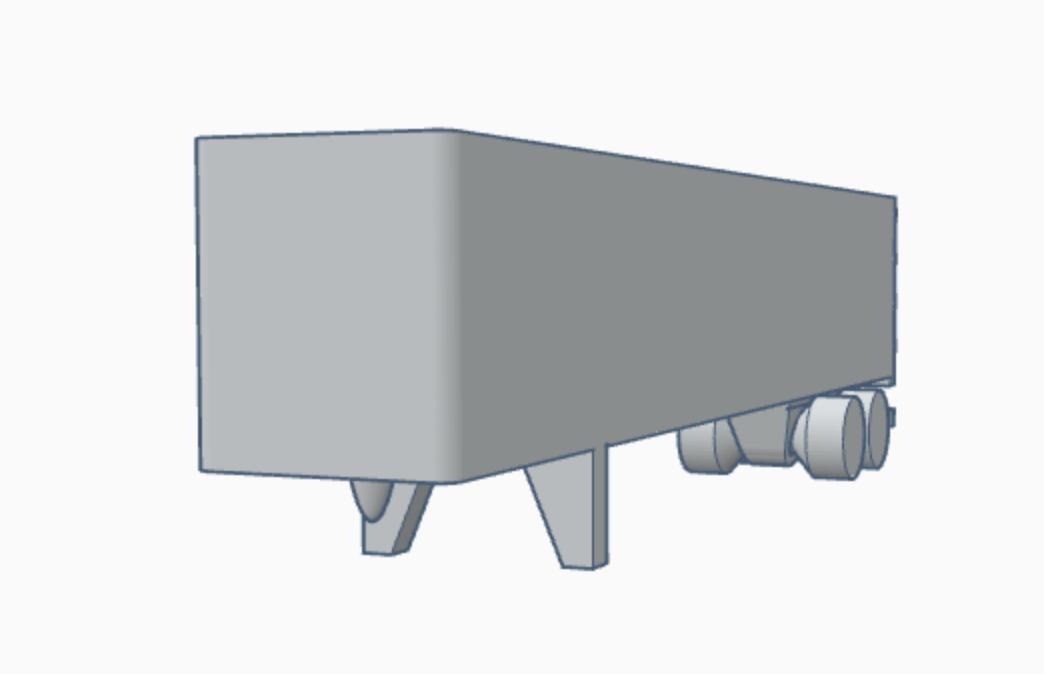 Mini 48 foot Dry Van B Trailer