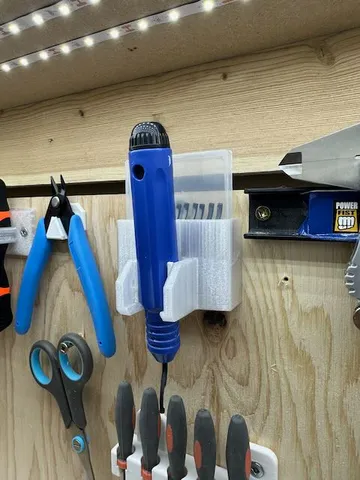 Deburring tool holder - wall mounted, parametric