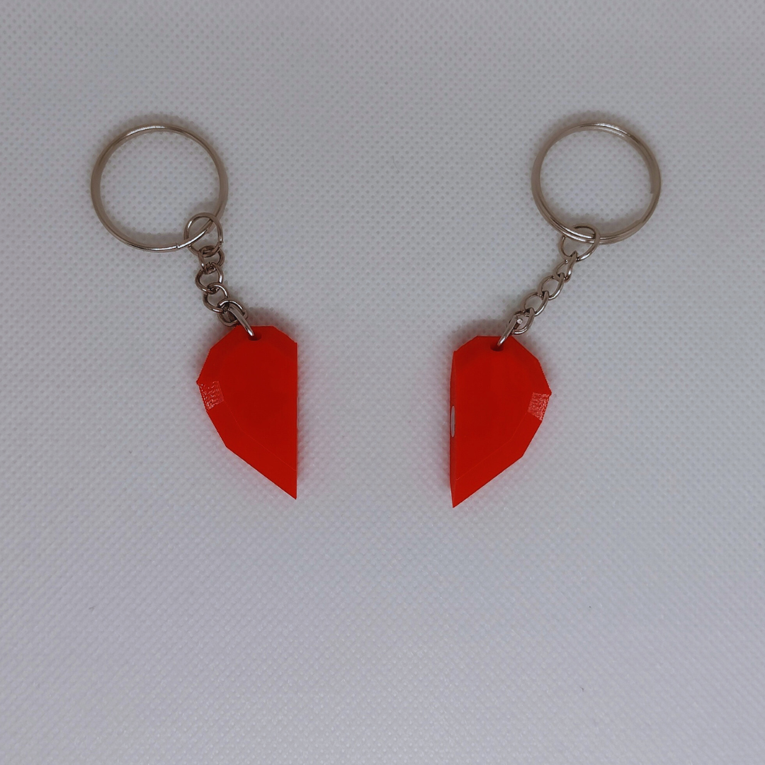 Couples Keychains For Him And Her Agromusk Matching Heart Keychain