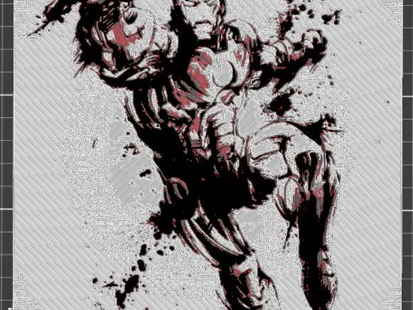 Ironman inked - hueforge