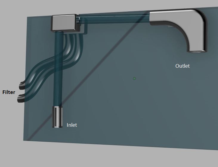Juwel Fishtank Filter Tube Conduction and Outlet