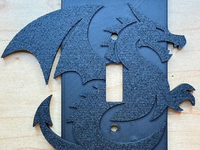 Claire's Dragon Light switch Cover