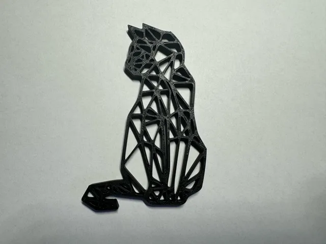 Cat geometric wall art