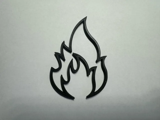 Flame wall art