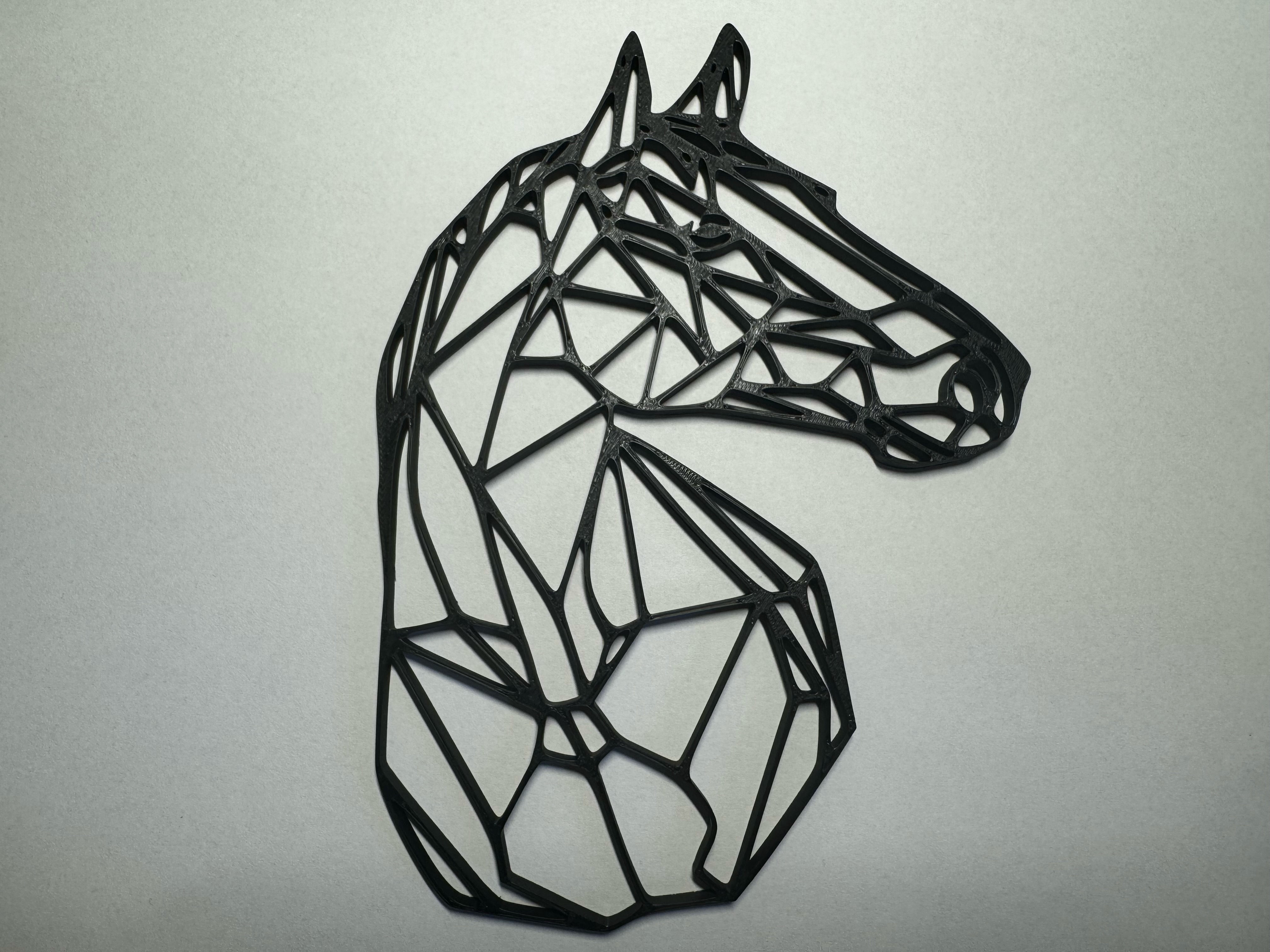 Horse geometric wall art