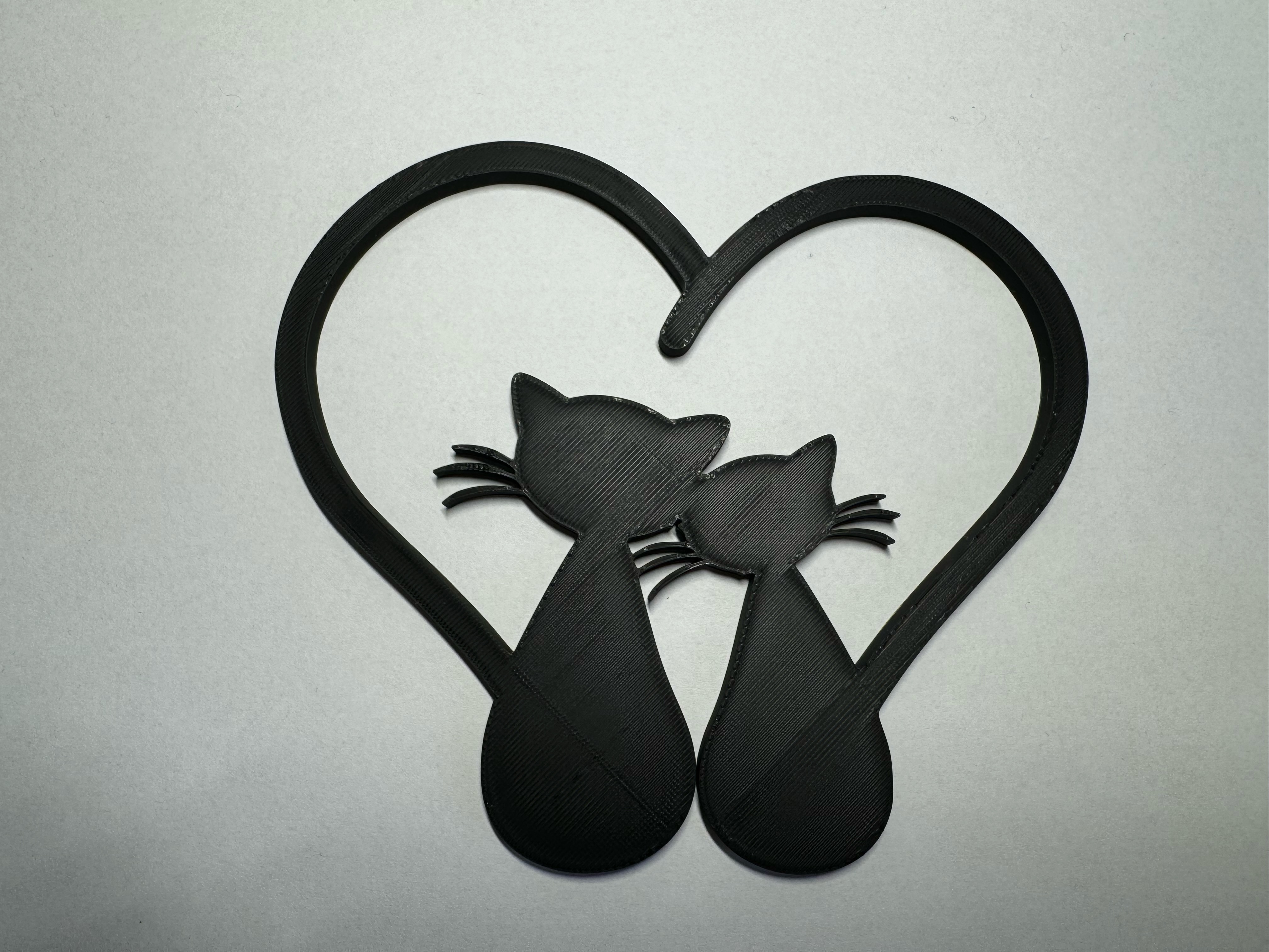 Love cat wall art