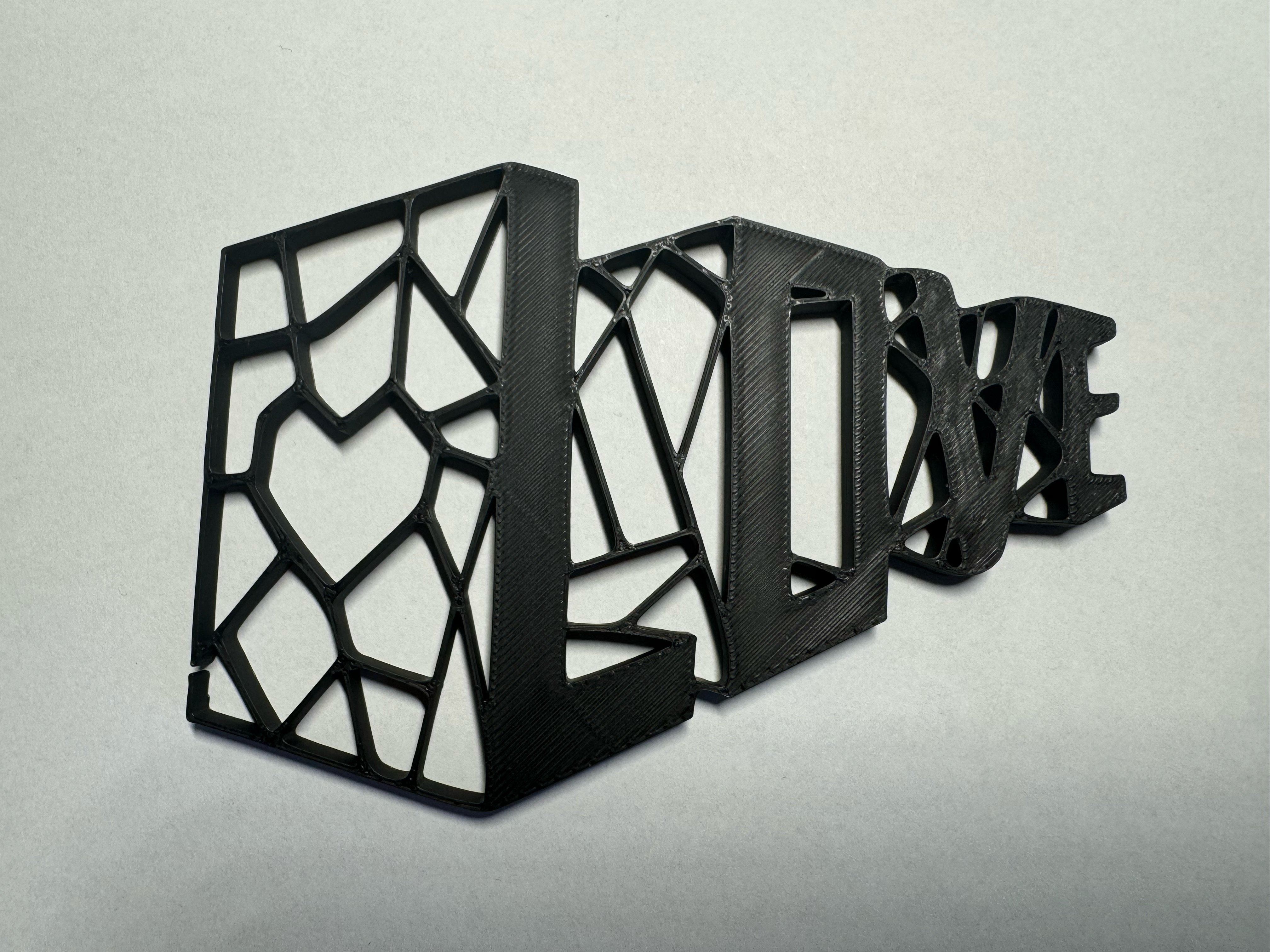 Love geometric wall art