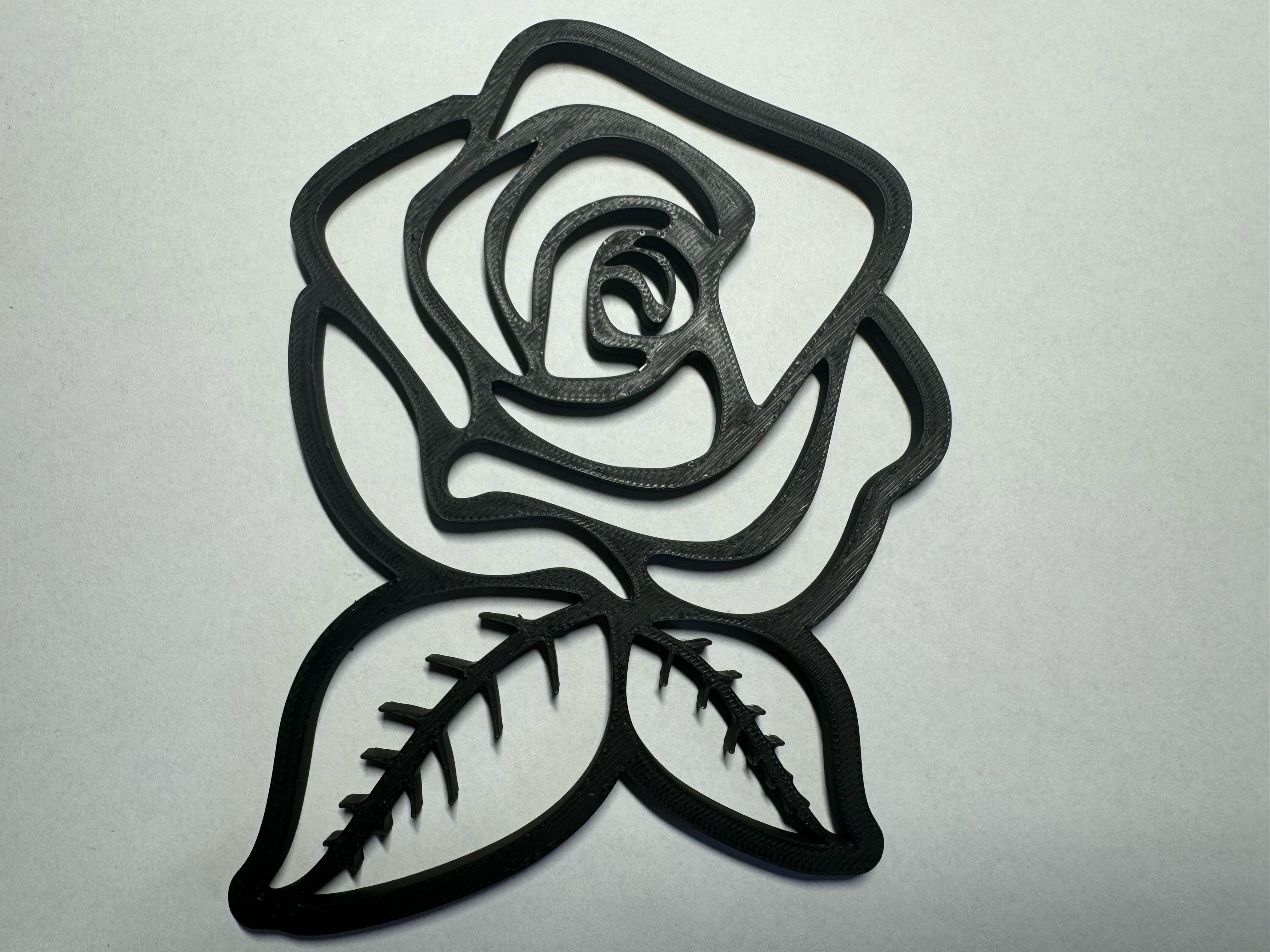Rose wall art