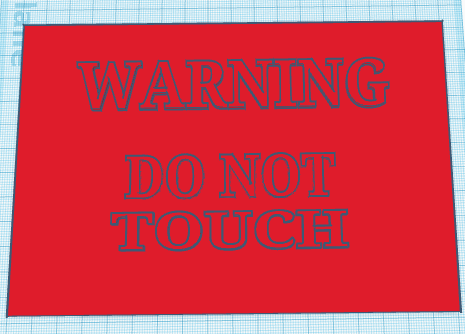 Do Not Touch Warning Sign