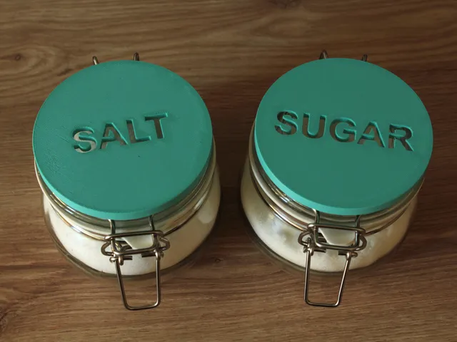 IKEA Korken jar lid covers with names