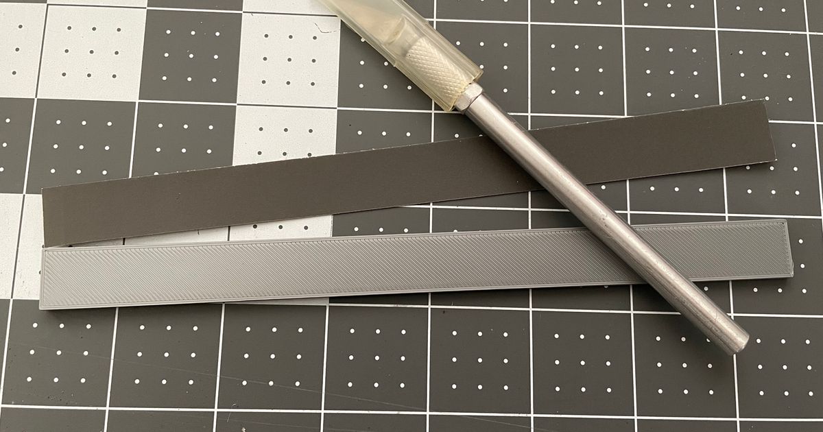 Sandpaper Cutting Template for Sanding Sticks by Download