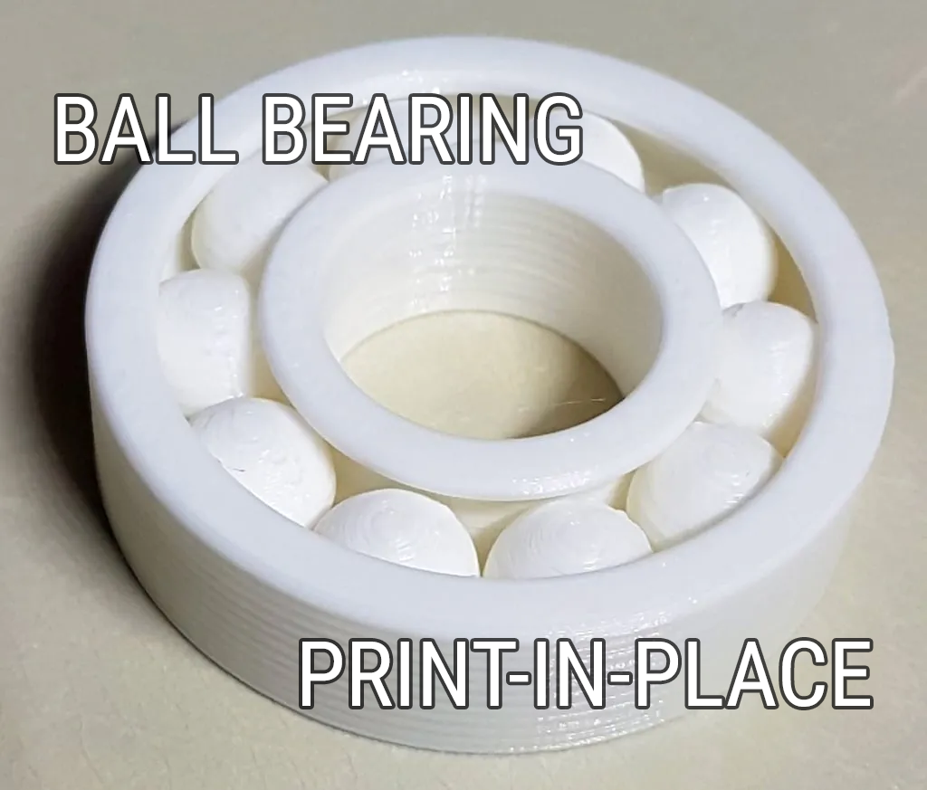 Complete ball bearing with snap-off support 3D model thumbnail