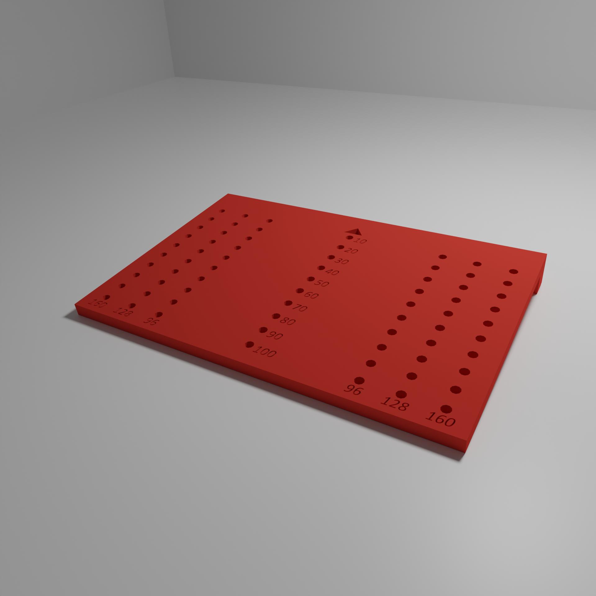 Drilling template for doors by Shurik Download free STL model