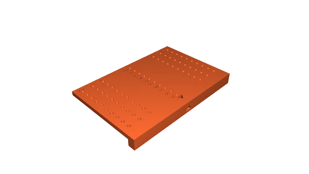 Drilling template for cabinet doors by shurik download free stl model