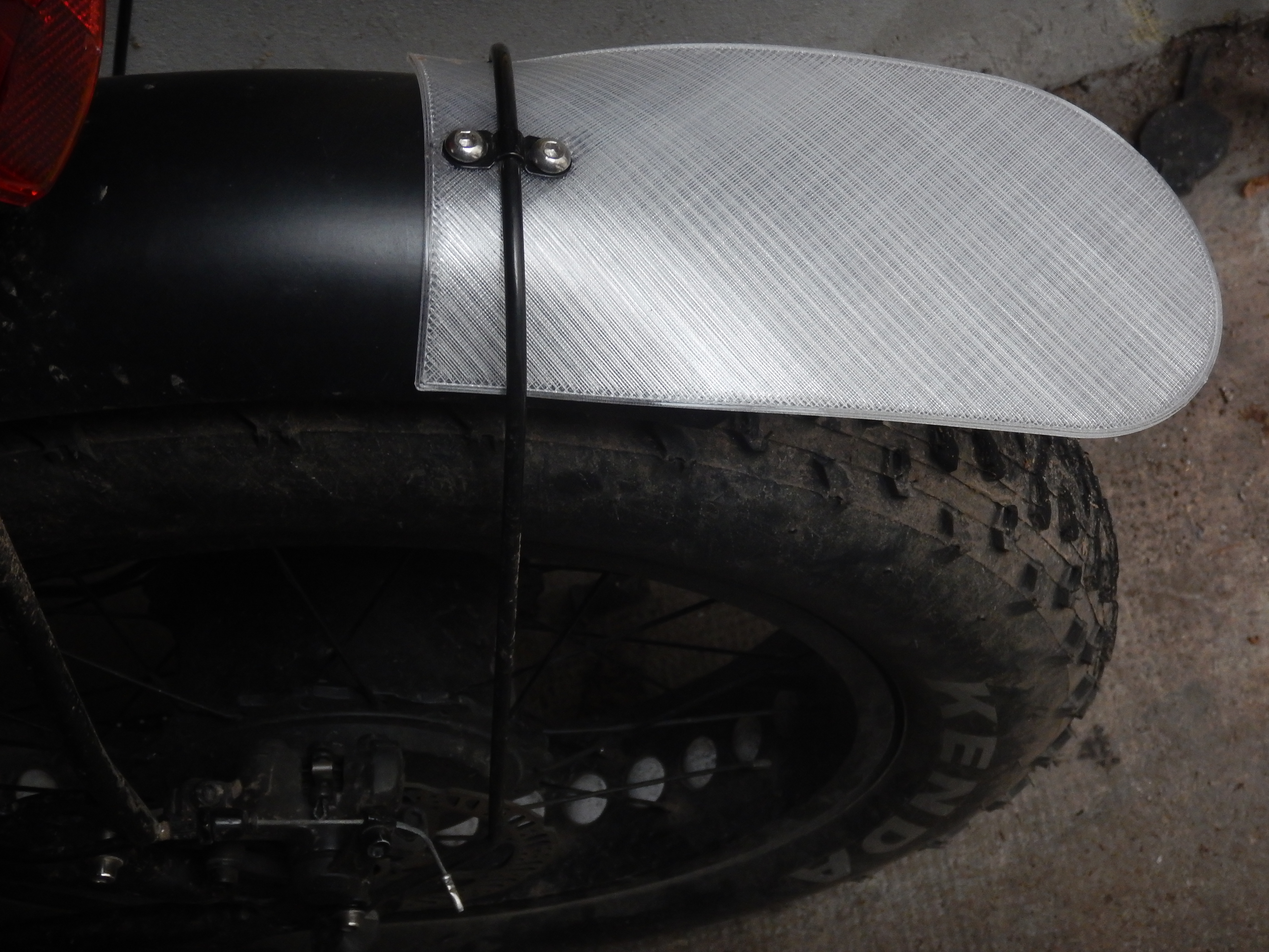 Mud flap for bicycle, parameterizable - Schmutzfänger für Fahrrad, parametisierbar — miniatura 3