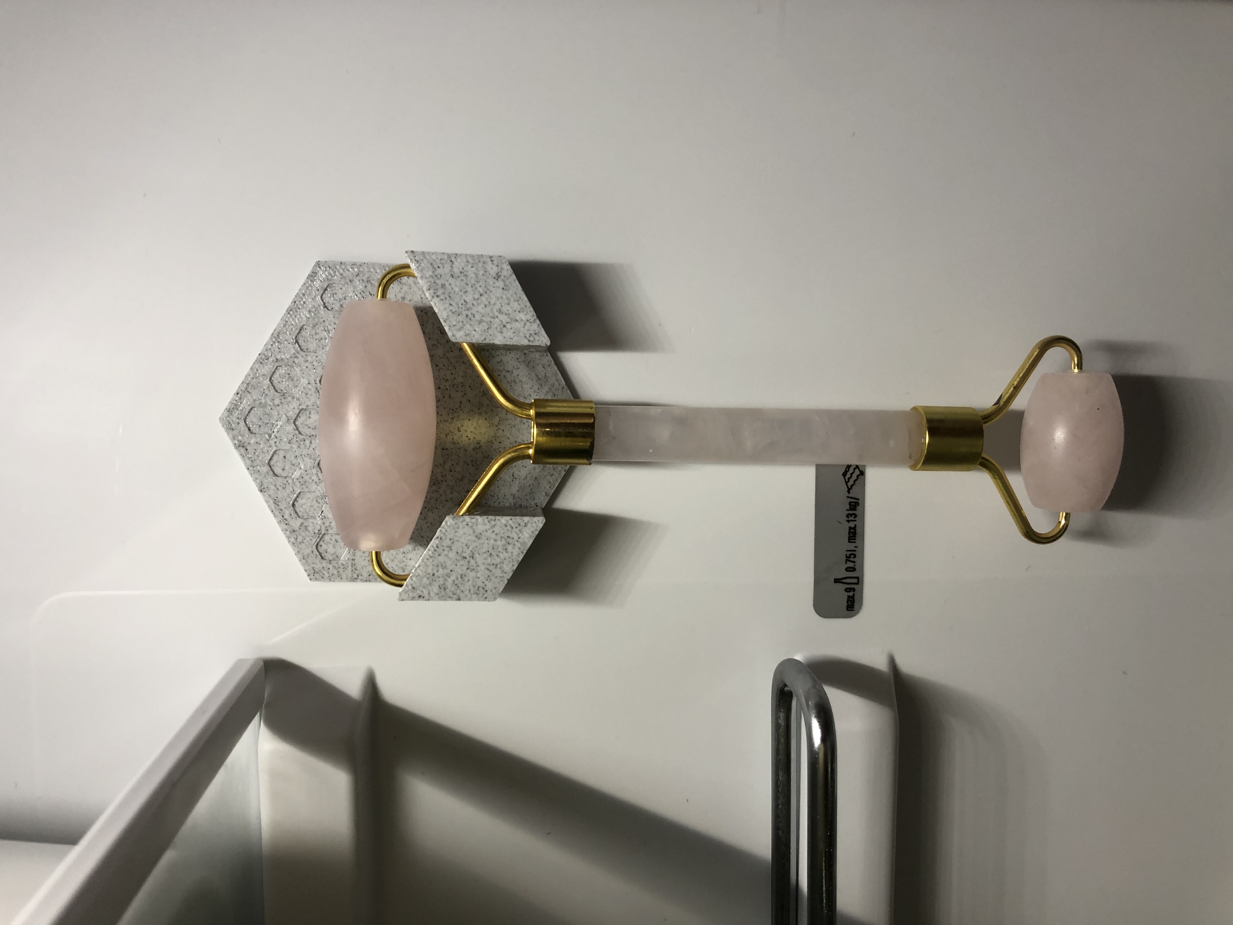 Jade roller/Facial massage roller/Rosenquartz Gesichtsroller Mount