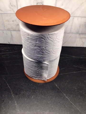 Spare toilet paper roll holder