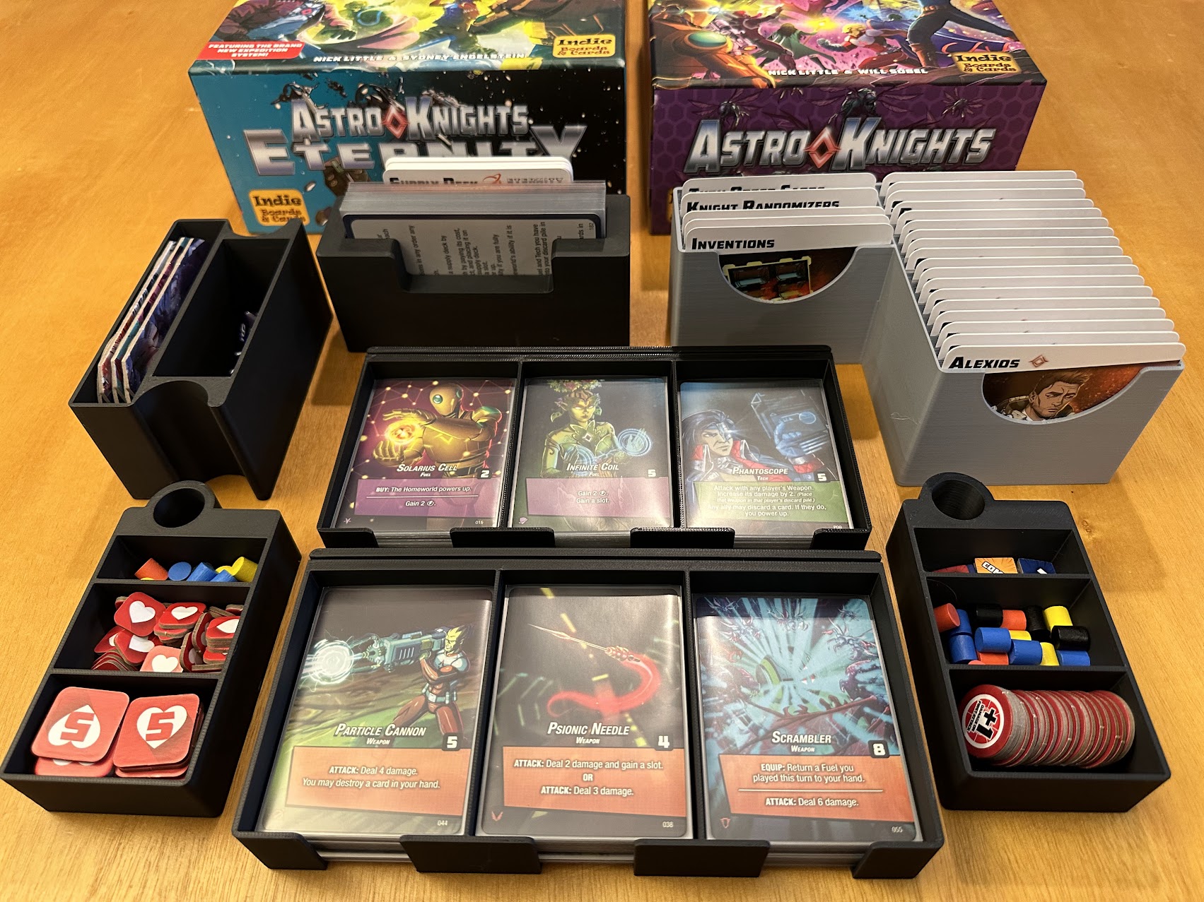 Astro Knights + Eternity expansion, deluxe player boards insert