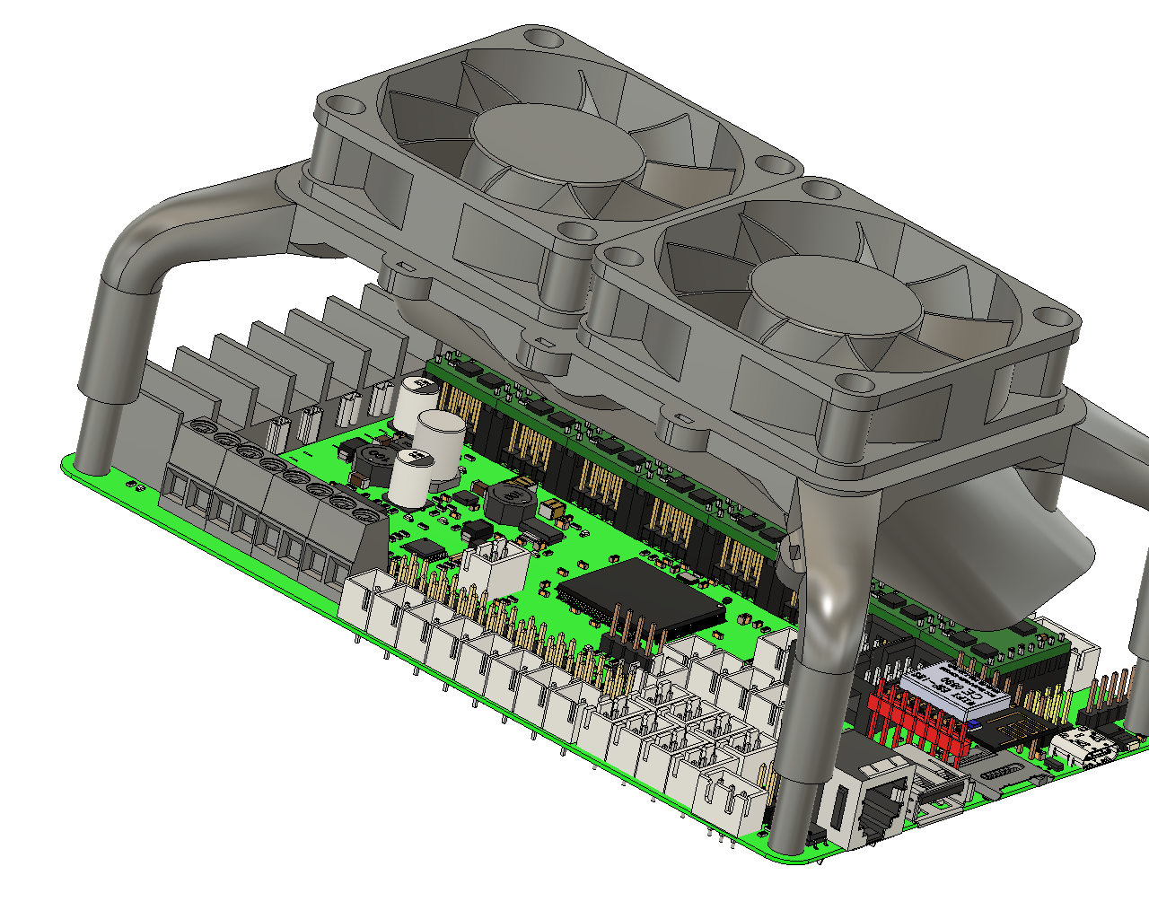 BigTreeTech Octopus V1.1  2x 60mm cooling fans mount
