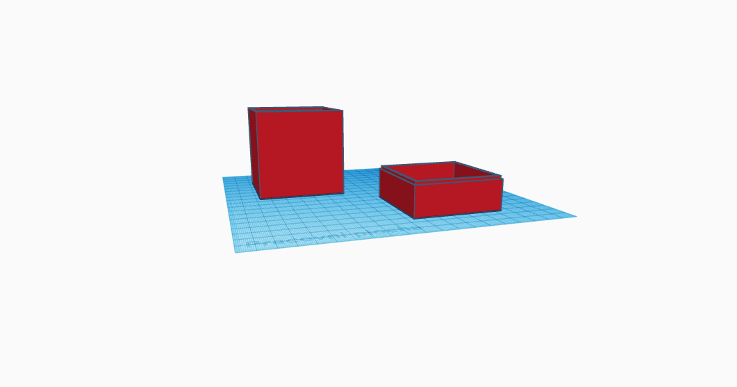 Basic square box with lid by Eva Máčová Download free STL model