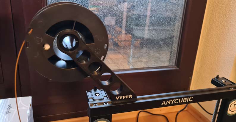 Clip On Spool holder for Vyper 3D printer