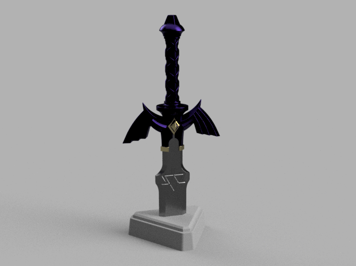 Master Sword BOTW Base — miniatura 13