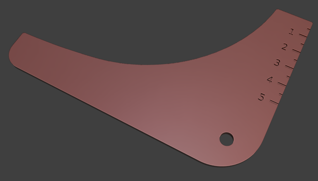 Miniatura 2 do modelo 3D Beard shaping tool - No comb
