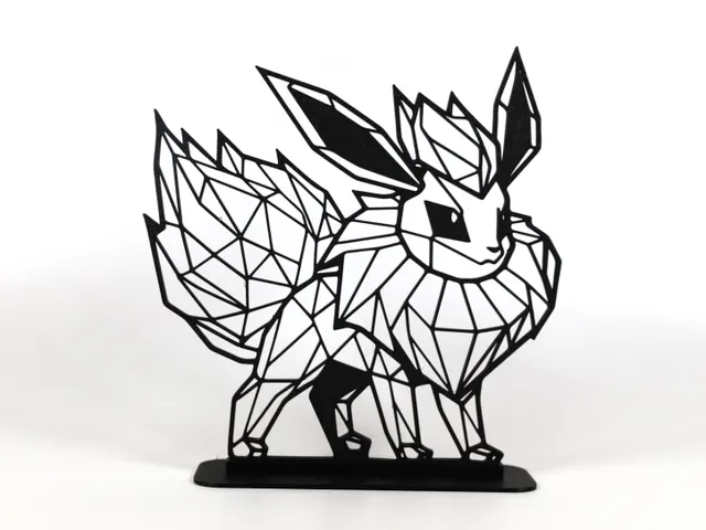 Geometric Low Poly Flareon