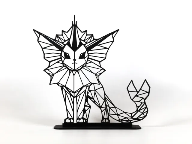 Geometric Low Poly Vaporeon