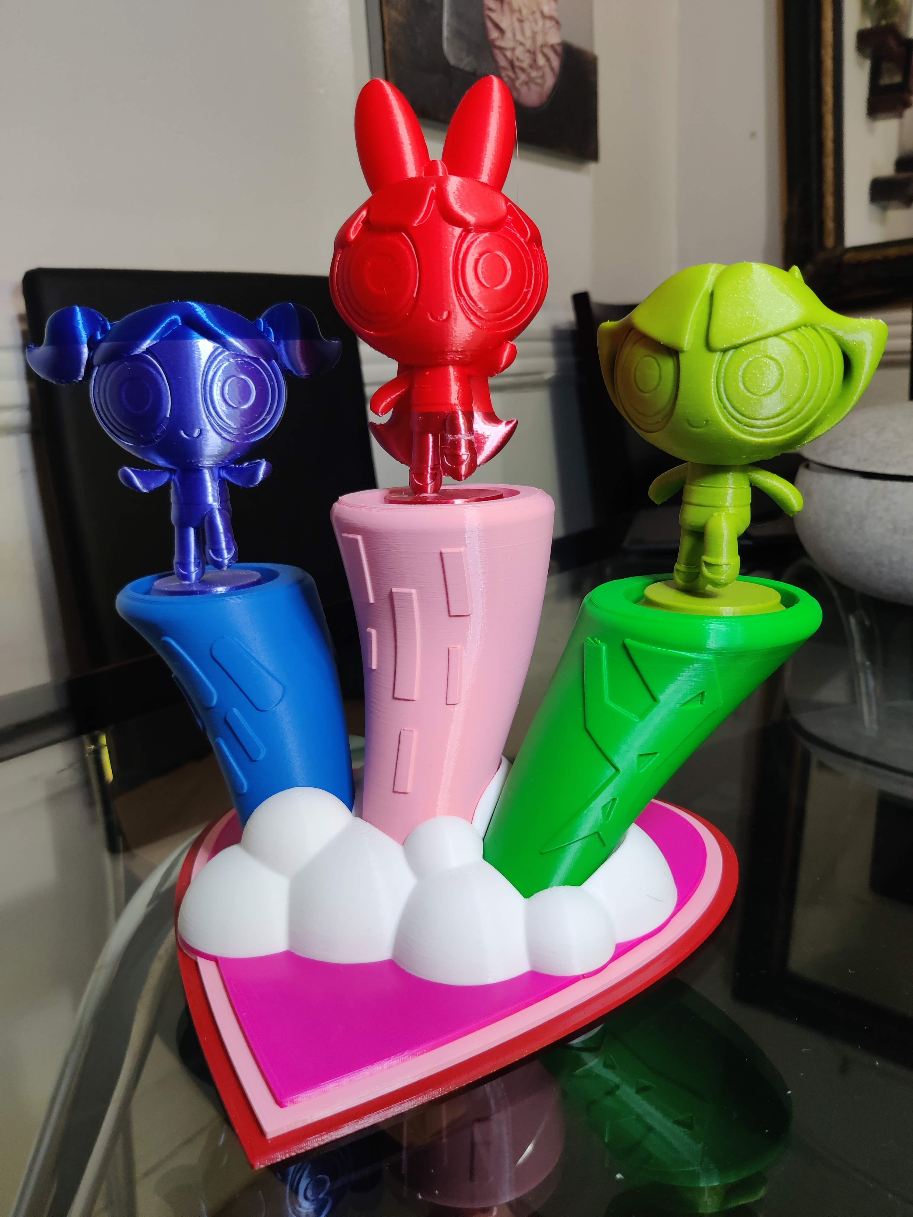 Powerpuff Girl Base for Wekster Figures