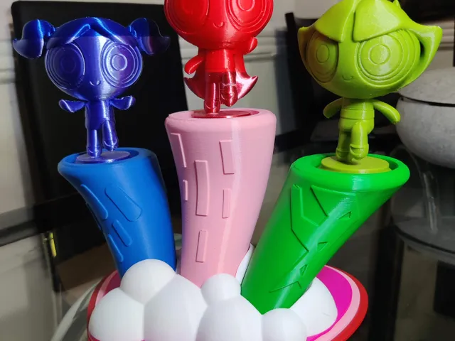 Powerpuff Girl Base for Wekster Figures