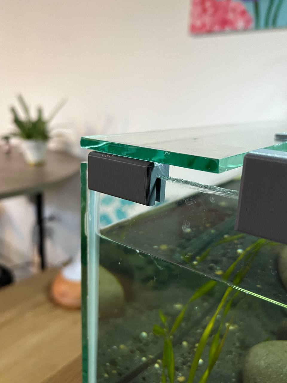 Aquarium Top Lid Hinge and support by TAICED Construyendo Ideas Download free STL model