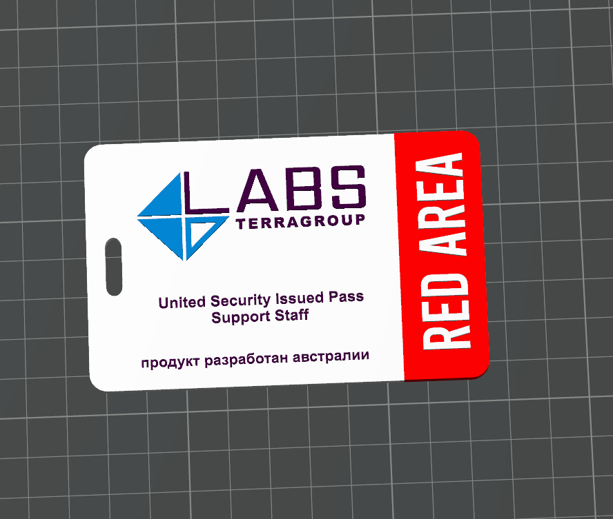 labs red key card by 1994df | Download free STL model | Printables.com