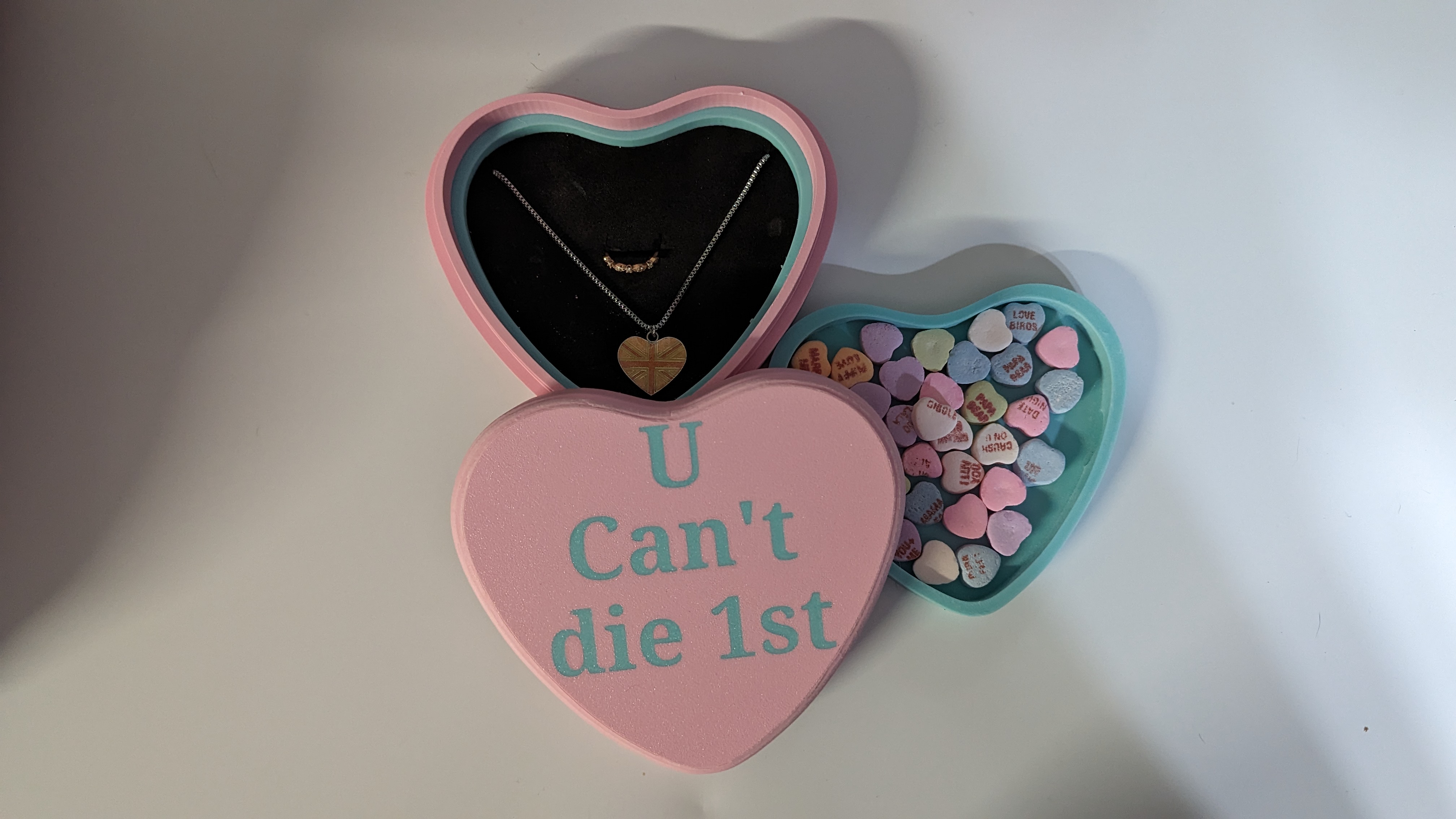 (Sweetheart) Conversation Heart Jewelry Box/ Gift Box