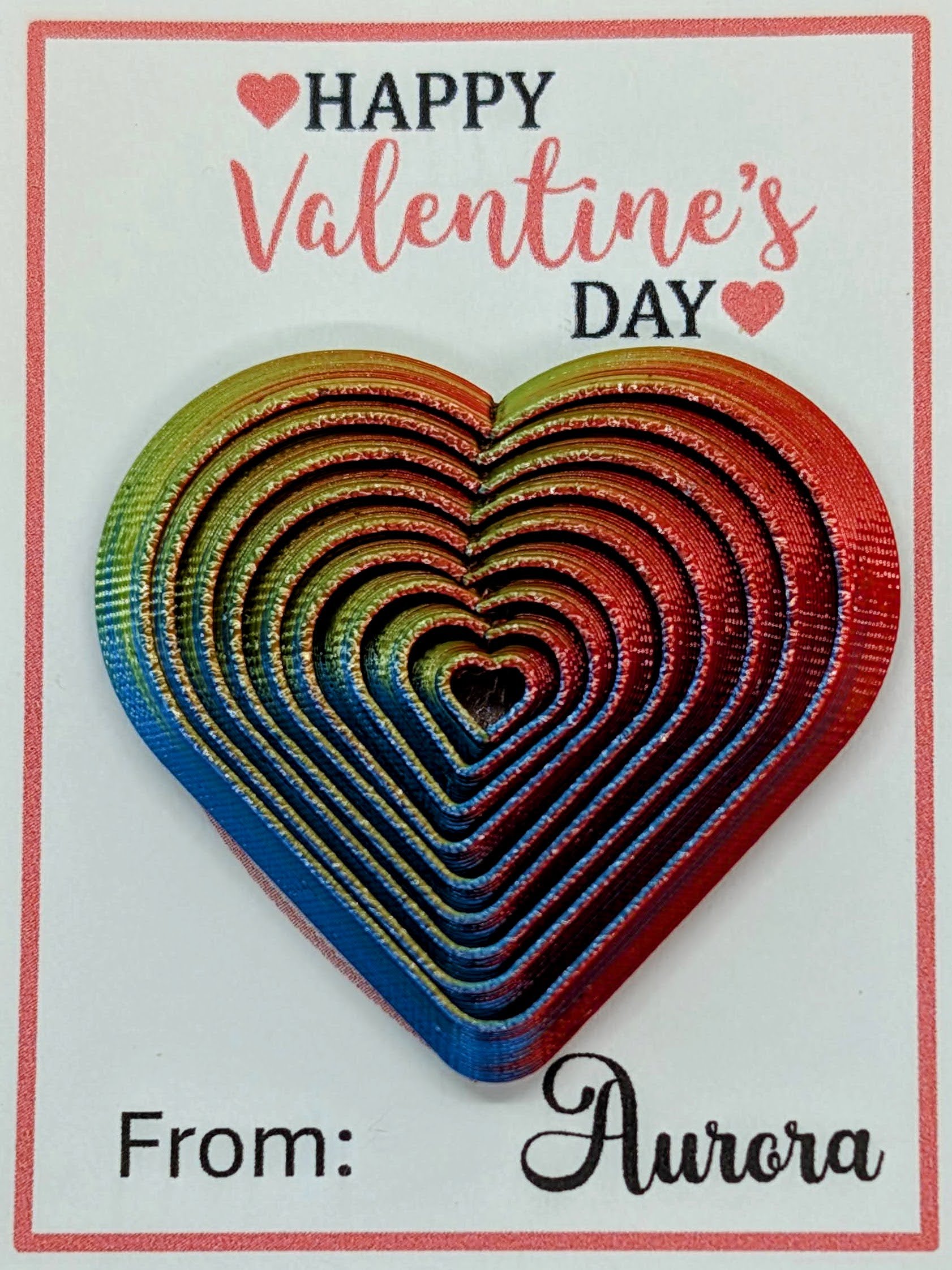 Rainbow Heart Fidget