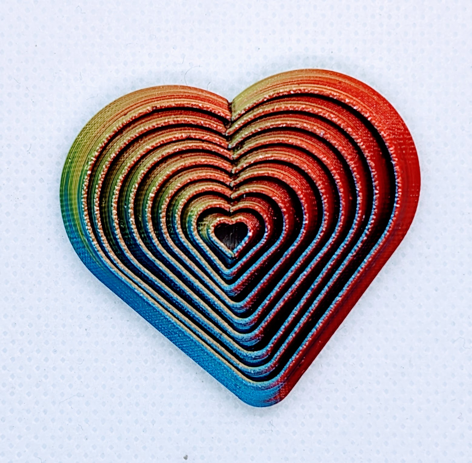 Miniatura 2 do modelo 3D Rainbow Heart Fidget