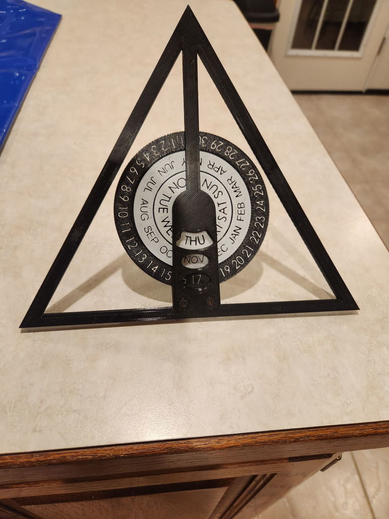 Deathly Hallows Perpetual Calendar